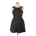 B. Smart Cocktail Dress - A-Line Square Sleeveless: Black Dresses - Women's Size 13