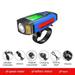 3 in 1 Bicycle Light USB Charging Bike Bicycle Front Light Flashlight Cycling Head Light with Horn Speed Meter LCD Screen
