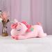 1Pc Adorable Rainbow Unicorn Plush Toy Delicate Skin-friendly Stuffed Doll Throw Pillow for Kids Girls (Pink 30cm)