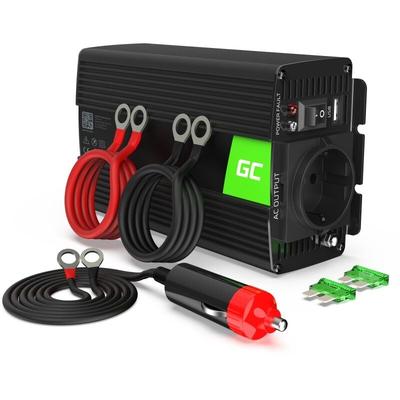 Green Cell - GreenCell kfz Spannungswandler Power Inverter 12V > 230V 300W Black