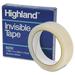 Highland Invisible Tape 1 X 2592 3 Core - 1 Width X 72 Yd Length - 3 Core (620025921)