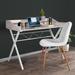 3-Open Cubbies Writing Desk, Computer Workstation for Home Office