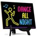 Signs ByLITA Dance All Night Table Sign With Acrylic Stand (6x8â€œ)