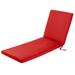 Eider & Ivory™ Sunbrella Outdoor Seat/Back Cushion 24" W x 72" D, Polyester in Red | 3 H x 24 W x 72 D in | Wayfair