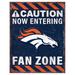 Denver Broncos 13" x 20" Fan Zone Metal Sign