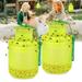 Kizocay 2 Pack Outdoor Hanging Fly Traps - Upgraded Reusable Fly Trap with Bait Non-Toxic Fly Repellent and Deterrent for Ranches Gardens (Green)