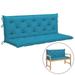 Anself Swing Chair Cushion Fabric Garden Hammock Chair Cushion Outdoor Bench Seat and Back Cushion Light Blue 59.1 x 19.7 Inches (L x W)