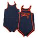 Infant Navy Detroit Tigers Hit & Run Bodysuit