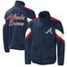 Men's G-III Sports by Carl Banks Navy Atlanta Braves Earned Run Full-Zip Jacket