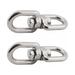 2PCS Stainless Steel Hanging Basket Spinners Swivel Hook Smooth Hanging Plants Pot Wind Chimes Bird Feeder (4mm-304)