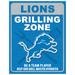 Detroit Lions 13" x 20" Grill Zone Metal Sign