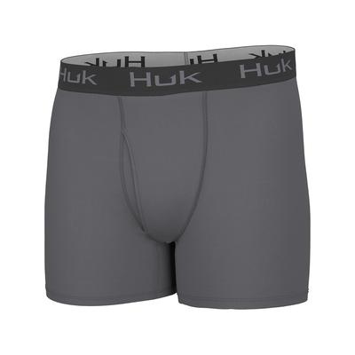 Huk Men's Solid Boxer Briefs, Night Owl SKU - 947298