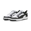 Sneaker PUMA "REBOUND V6 LOW", Gr. 42,5, schwarz-weiß (puma weiß, puma schwarz, puma weiß), Synthetik, unifarben, sportlich, Schuhe