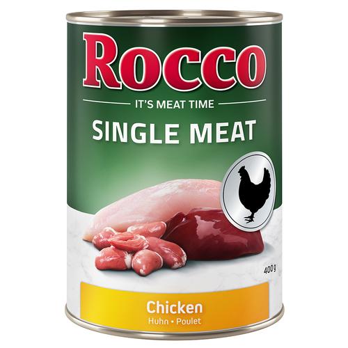 24x400 g Rocco Single Meat Hundenassfutter