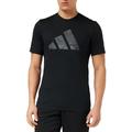 adidas Men's Train Essentials Seasonal Brand Love Camo Tee T-Shirt, Black/Olive strata, S Tall