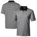 Men's Cutter & Buck Black Texas Longhorns Alumni Logo Forge Tonal Stripe Stretch Polo