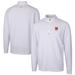 Men's Cutter & Buck White Nebraska Huskers Alumni Logo Traverse Stretch Quarter-Zip Pullover Top