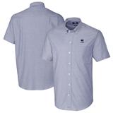 Men's Cutter & Buck Light Blue Penn State Nittany Lions Alumni Logo Stretch Oxford Short Sleeve Button-Down Shirt