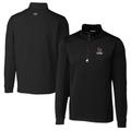 Men's Cutter & Buck Black Louisville Cardinals Alumni Logo Traverse Stretch Quarter-Zip Pullover Top