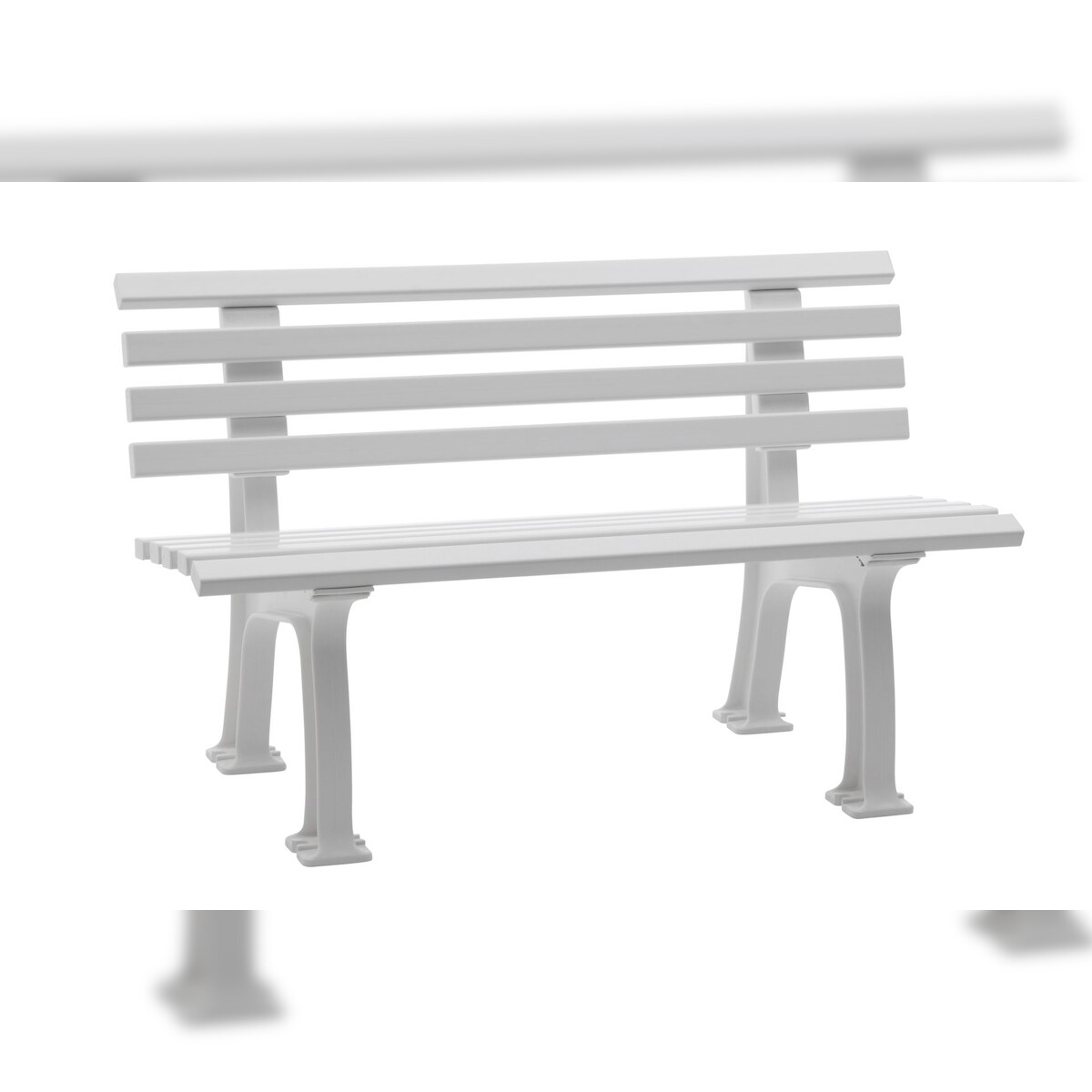 Blome Gartenbank Ibiza 2-Sitzer, 2 Standfüßen & Lehne, Weiß, von PROREGAL Image