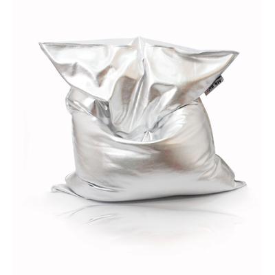 Sitzsack KINZLER "Nugget", silber (silberfarben), B:130cm H:15cm, Polyester, Sitzsäcke Image