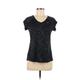 Nike Active T-Shirt: Black Polka Dots Activewear - Women's Size Medium