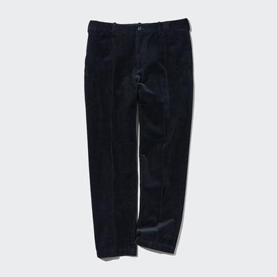 Uniqlo - Cotton Smart Corduroy Ankle Length Trousers - Blue - S