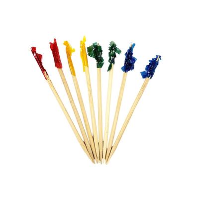 Rofson TRF101 2 3/4" Wood Regular Frill Toothpick, Assorted Colors