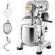 Vevor - Robot Patissier Multifonction 16 l Robot de Cuisine 500 w Robot Melangeur Petrisseur Acier