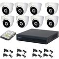 Kit Videosorveglianza 8 Telecamere Dome 5 Mpx Dahua Dvr 8 Canali Hd 1tb