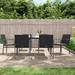 vidaXL Patio Chairs with Cushions 2 pcs Brown 22"x23.2"x33.1" Poly Rattan