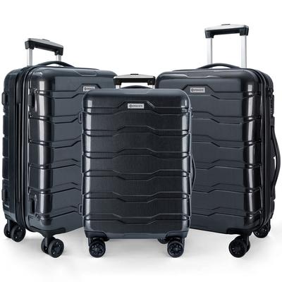 3 Piece Sets ABS Lightweight Luggage Suitcase with TSA Lock