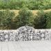 vidaXL Arched Gabion Basket 78.7"x11.8"x15.7"/23.6" Galvanized Iron