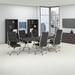 Huckins Rectangular Conference Table & Chair Set Wood/Metal in Brown/Gray Laurel Foundry Modern Farmhouse® | 28.65 H x 95.2 W x 42.01 D in | Wayfair
