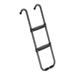 Trampoline Ladder Wide Step Ladder with Handles Trampoline Accessories Easy to Assemble Climbing Ladder 2 Step for Kids Teens Lawn Children