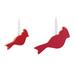 Ginaya The Holiday Aisle® No Pattern Hanging Figurine Ornament Glass in Brown/Red | 5 H x 8 W x 0.5 D in | Wayfair 45862A7E0C5D48AEBD07E8B694A1CC08