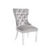 Rosdorf Park Aairah Tufted Velvet Parsons Chair Dining Chair Wood/Upholstered/Velvet in Brown/Gray | 39 H x 20 W x 25 D in | Wayfair