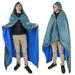 Waterproof Blanket for Outdoors Hooded Blanket Poncho | Windproof Warm Wearable Portable | for Stadium Picnics Sports Events Camping Yoga Beach Outdoor Adventure