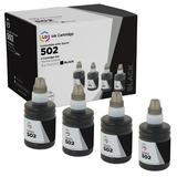 LD Products Compatible Ink Bottle Replacement for Epson 502 T502120-S (4 Pack - Black) for use in Epson ET Series Epson Expression and Epson WorkForce