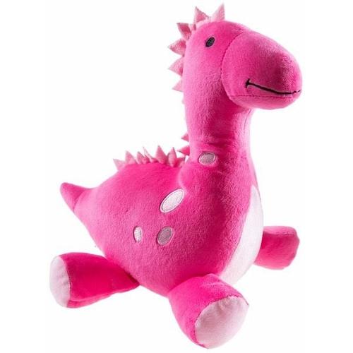 Heunec 457355 - Dinosaurier, pink, liegend, Stofftier, Plüschtier, 25 cm - Heunec