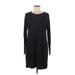 Lou & Grey Casual Dress - Shift: Black Print Dresses - Women's Size Medium