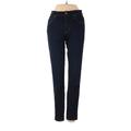 James Jeans Jeans - High Rise Skinny Leg Denim: Blue Bottoms - Women's Size 25 - Dark Wash
