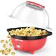 Popcornmaschine, 650W Elektrische Rühr Popcorn Maker, 3L Kapazität Popcorn Maschinen mit Antihaft-Beschichtung, gesund & weniger Öl für Movie Nights Parties