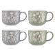 Mason Cash in The Meadow Set of 4 Mugs 400ml Blue/Green