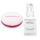 Pilipane Ultrasonic Contact Lens Auto Cleaner with USB,Contact Lens Cleaner,Eye Protein Cleaning Case(Rose Red)