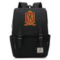 MMZ Children's Book Bag Fashionable Harry Potter Badge Backpack Primary School Casual School Bag Gryffindor Black