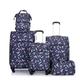 Fantana London Tropical Travel Collection - Butterfly Print, Flight Bag, Backpack, Cabin Case 4 Wheel (Flight Bag)