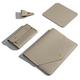 Benfan PU Leather Laptop Sleeve Compatible with New 15.3 inch MacBook Air 2023, Surface Laptop 15, Surface Book 13.5, Surface Laptop Studio Color Khaki