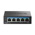 D-Link DMS-105 5-Port 2.5G Multi-Gigabit Unmanaged Desktop Switch with five 2.5 Gigabit Ports, Fanless, Low Profile, Compact, Metal Housing, QoS, Plug and Play