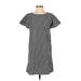 Tabitha Webb Casual Dress - Shift: Black Checkered/Gingham Dresses - Women's Size 4